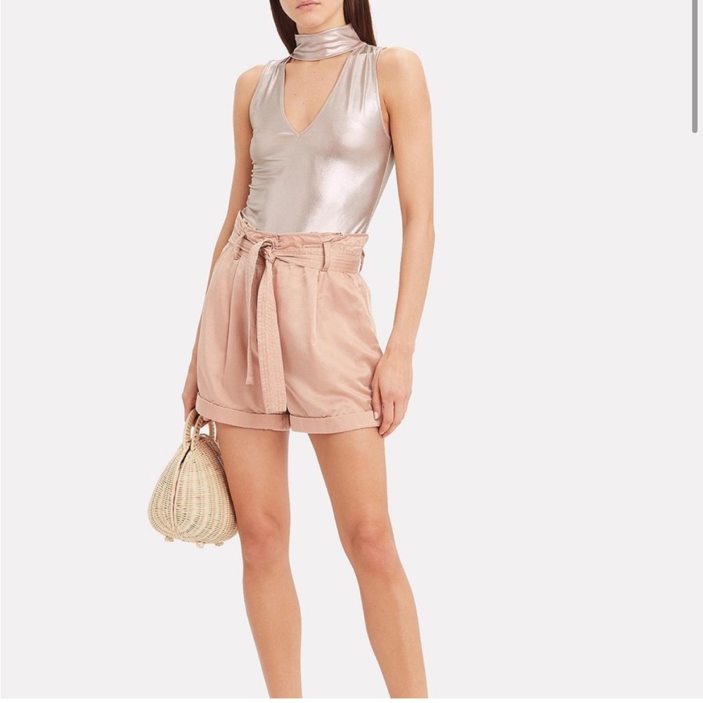 Caroline Constas Pink Lurex Tank Top Size XS